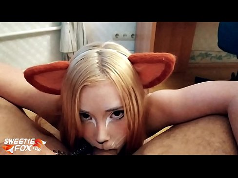❤️ Китсуне го проголта курот и сврши во устата ❌ Само порно кај нас